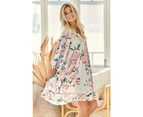 JAASE PLUS Peony Princess Print Adela Midi Dress