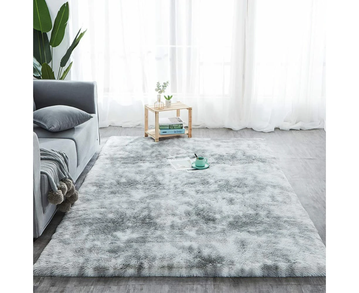 Rug, Living Room Rug, Shaggy Rug, 234 X 161 Cm, Soft Long Pile Rug, Bedroom, Modern Soft Area Rug, Indoor Rug (Grey)