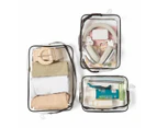 3 Piece Clear Soft Packing Cube Set - Anko