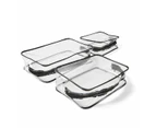 3 Piece Clear Soft Packing Cube Set - Anko