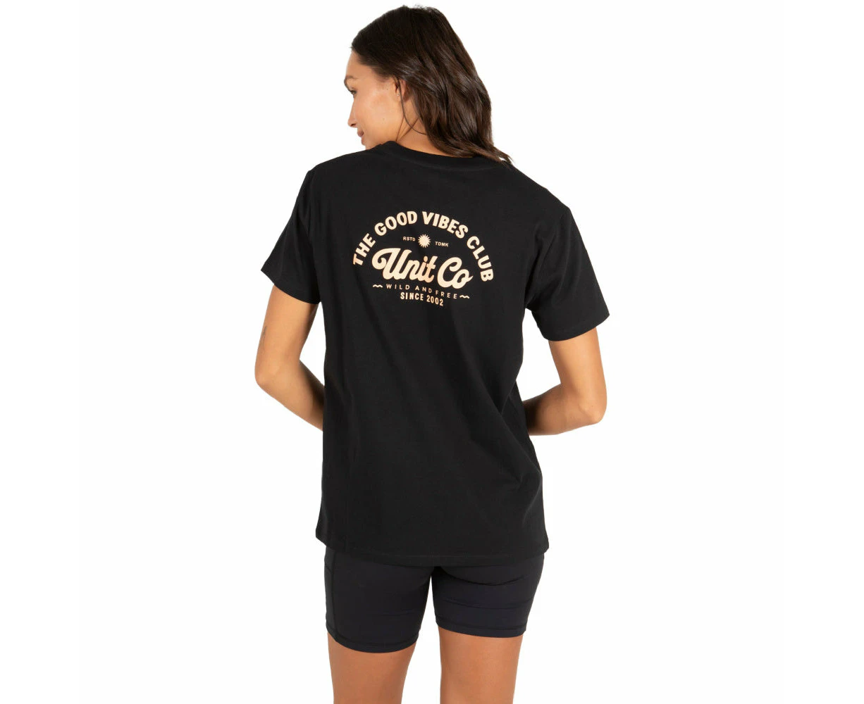 Unit | Womens Good Vibes T-Shirt (Black)