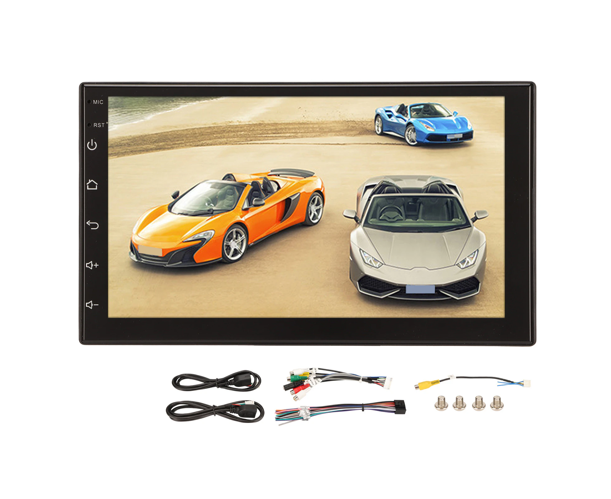 Car Stereo Receiver Usb Wifi Mirror Link 7In Touch Screen Bluetooth Car Multimedia With Backup Cam Gps Navigation Radio