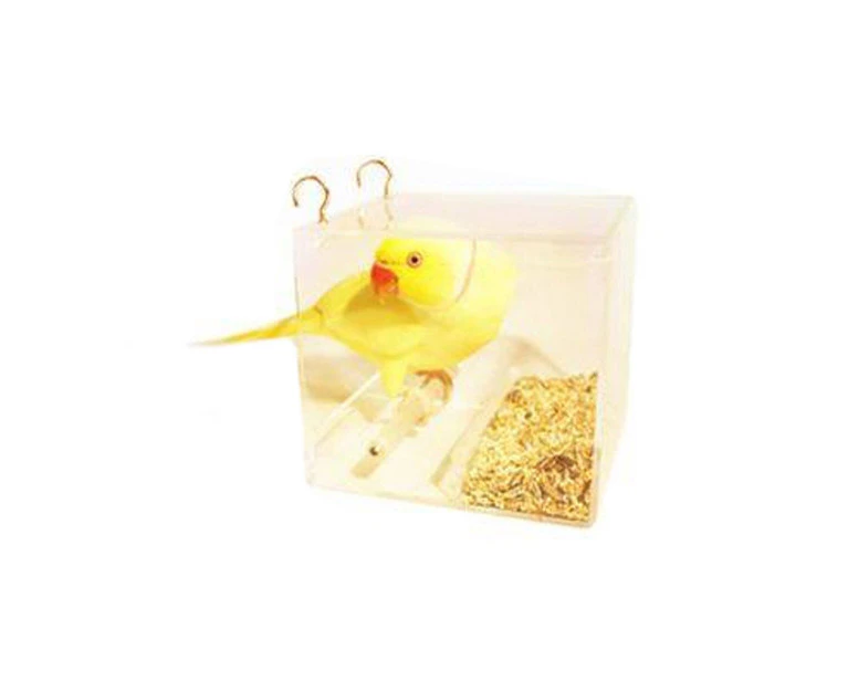 SeedMate Home Garden/Outdoor Acrylic Hanging Bird/Animal Feeder Small Clear