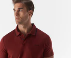 Calvin Klein Men's Tipped Liquid Touch Polo Shirt - Syrah