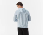 Hugo Boss Men's Long Sleeve Hooded Shirt - Light Pastel Blue