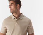 Calvin Klein Men's Solid Liquid Touch Polo Shirt - White Pepper