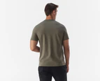 Calvin Klein Men's Outline Boxed Logo Crewneck Tee / T-Shirt / Tshirt - Dusty Olive