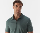 Calvin Klein Men's Solid Liquid Touch Polo Shirt - Dark Forest