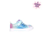 Skechers Toddler Girls' Twinkle Toes: Twinkle Sparks Sequin Flash Light-Up Sneakers - Light Blue/Multi