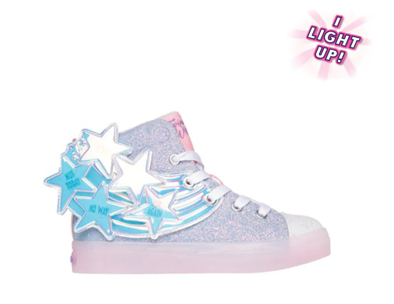 Skechers Girls' Twinkle Toes: Twi-Lites 2.0 Light-Up Sneakers - Lavender/Pink