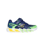 Skechers Boys' S-Lights Flex-Glow Bolt Light-Up Sneakers - Navy/Multi