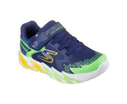 Skechers Boys' S-Lights Flex-Glow Bolt Light-Up Sneakers - Navy/Multi