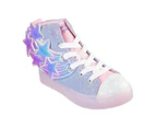 Skechers Girls' Twinkle Toes: Twi-Lites 2.0 Light-Up Sneakers - Lavender/Pink