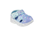 Skechers Toddler Girls' Heart Lights Light-Up Sandals - Aqua/Multi