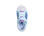 Skechers Toddler Girls' Twinkle Toes: Twinkle Sparks Sequin Flash Light-Up Sneakers - Light Blue/Multi