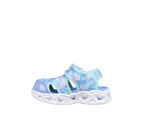 Skechers Toddler Girls' Heart Lights Light-Up Sandals - Aqua/Multi