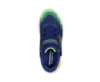 Skechers Boys' S-Lights Flex-Glow Bolt Light-Up Sneakers - Navy/Multi