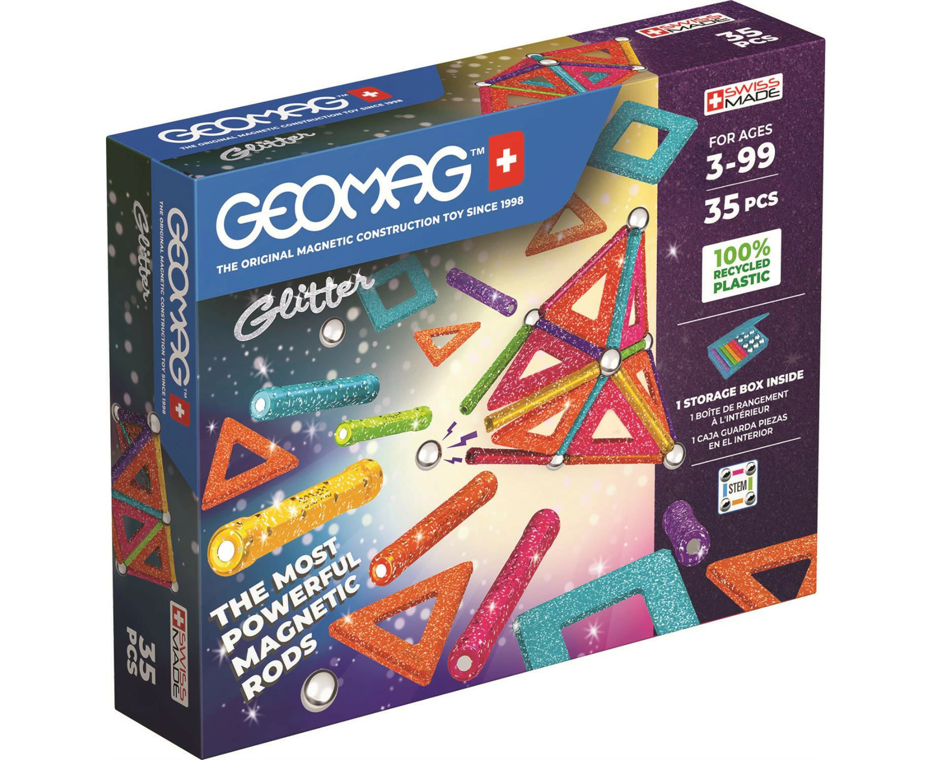 Geomag Glitter Recycled Panels 35