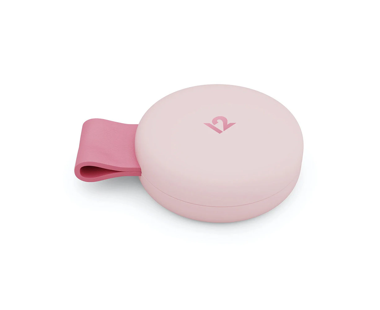 Twelve South ButterFly SE 2-in-1 Qi2 Ultra Compact Travel Charger Pink