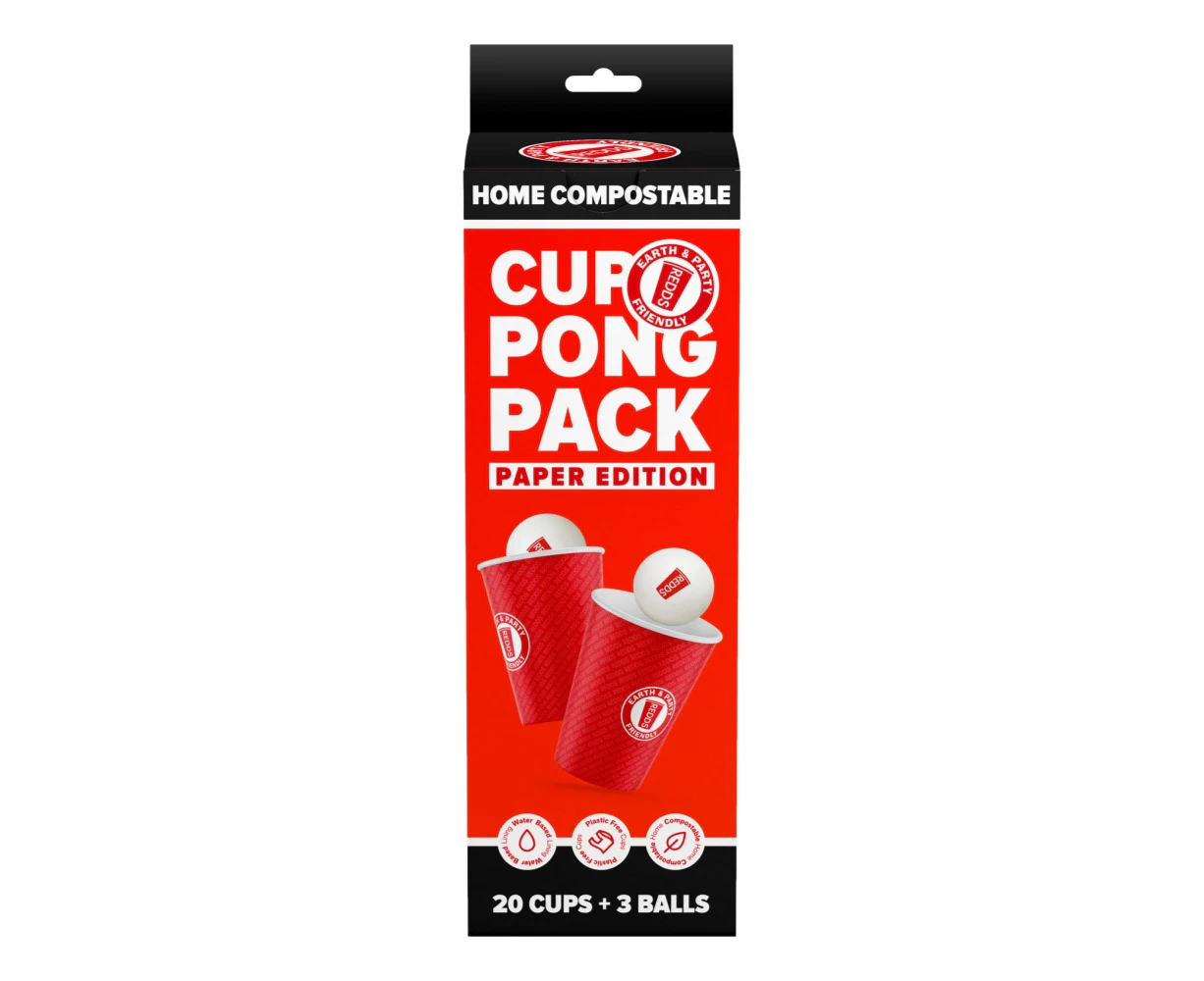 Redds Home Compostable Cup Pong Pack Paper Edition