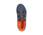 Skechers Boys' Slip-Ins Bounder Brisk-Burst Sneakers - Charcoal/Orange