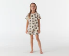 Bonds Toddler/Kids' Tee & Shorts Sleep Set - Sandy Seashells/Marscapone