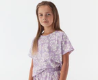 Bonds Toddler/Kids' Tee & Shorts Sleep Set - Botanic Bloom/Lilac