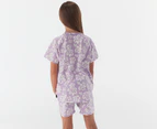 Bonds Toddler/Kids' Tee & Shorts Sleep Set - Botanic Bloom/Lilac