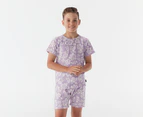 Bonds Toddler/Kids' Tee & Shorts Sleep Set - Botanic Bloom/Lilac