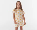 Bonds Toddler/Kids' Tee & Shorts Sleep Set - Sun Burst/Yellow