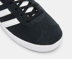 Adidas Kids'/Youth Gazelle Sneakers - Core Black/White/Gold Metallic