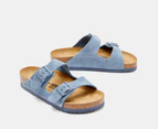 Birkenstock Women's Arizona Suede Regular Fit Sandals - Elemental Blue