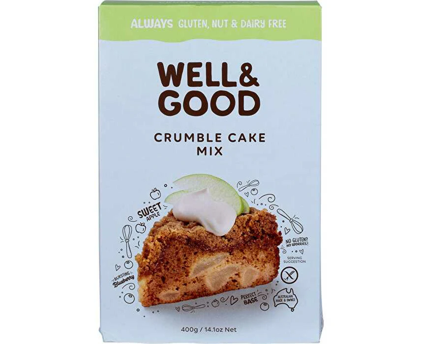 WELL & GOOD Crumble Cake Mix 400g