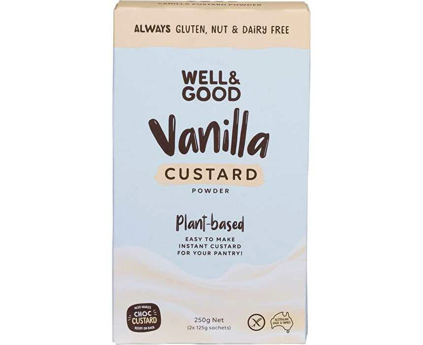 WELL & GOOD Plant Based Vanilla Custard Powder 250g