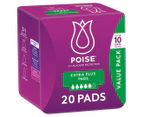 2 x 20pk Poise Extra Plus Pads