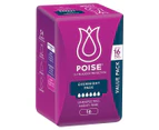 2 x 16pk Poise Overnight Pads