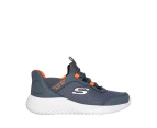 Skechers Boys' Slip-Ins Bounder Brisk-Burst Sneakers - Charcoal/Orange