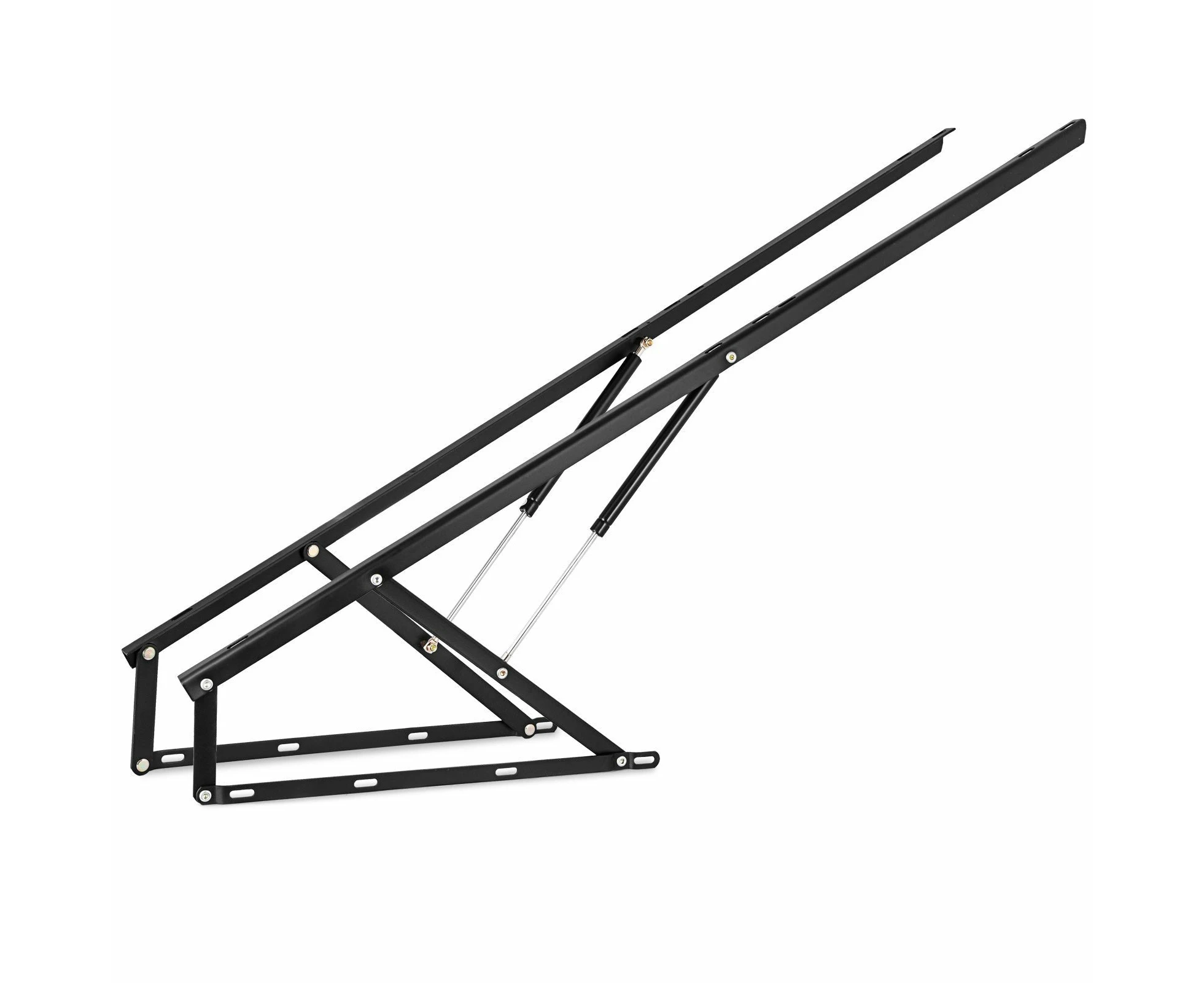 Bed Lift, 4ft 120cm, Stainless Steel, Quick Down, Black