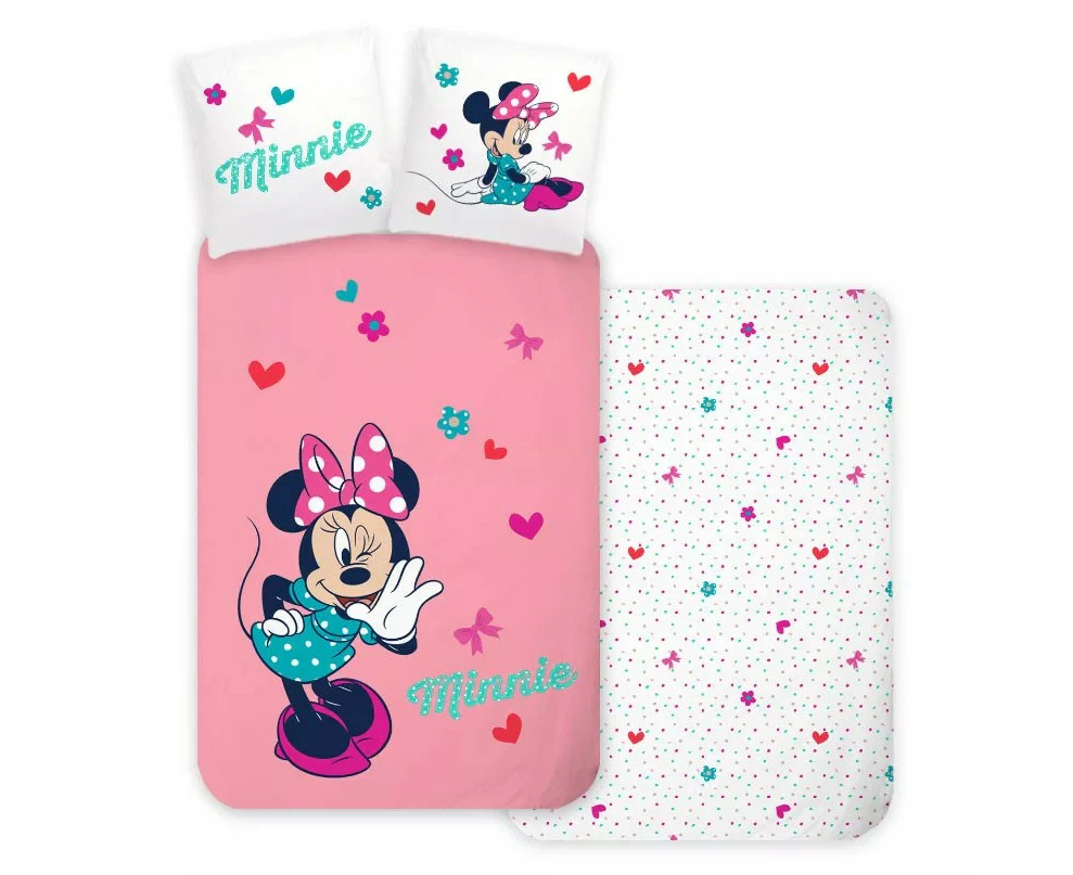 Disney Minnie Mouse Whisper Quilt Cover Set - Single Bed Size