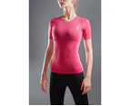 LP Support Women's Air Compression Short Sleeve Top ARF2301Z - Hot Pink/Violet