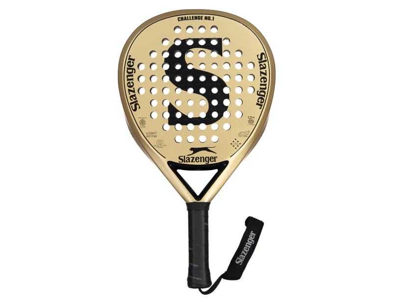 Slazenger Padel Challenge Padel Racket No.1 Hybrid 12K (Gold)