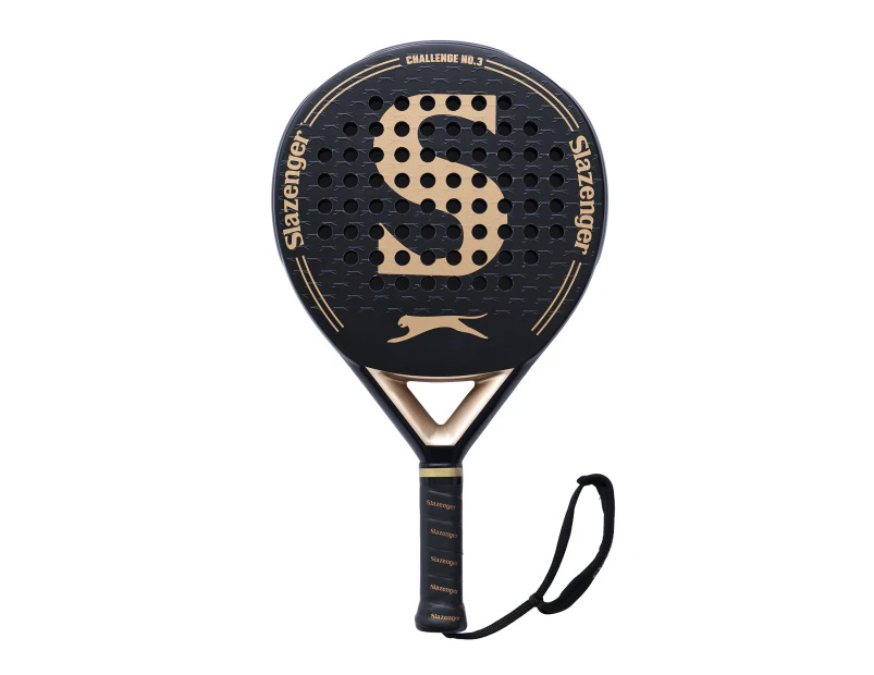 Slazenger Padel Challenge Padel Racket No.3 Round 6K (Black)