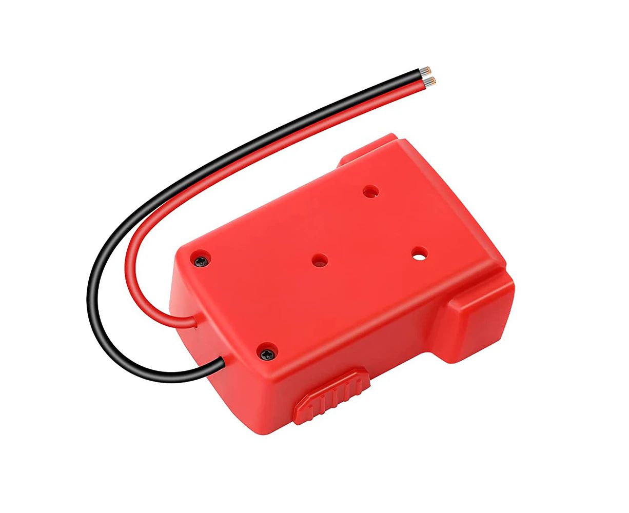 Battery Adapter For Milwaukee M18 18V To Dock Power 2 Wirings Output DIY Red