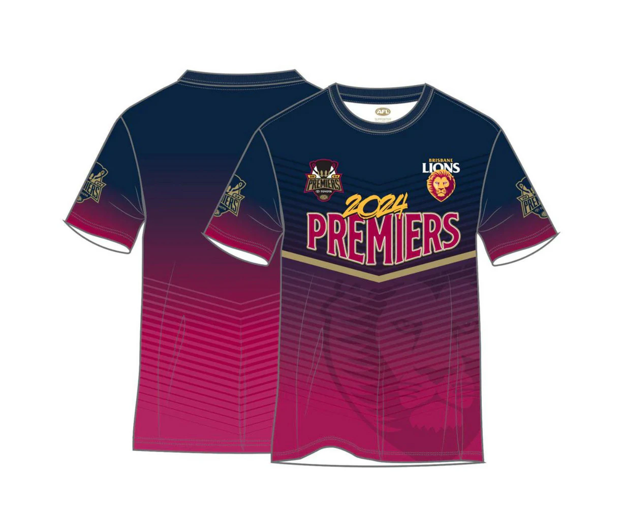 Brisbane Lions 2024 Premiers Mens Sub Tee