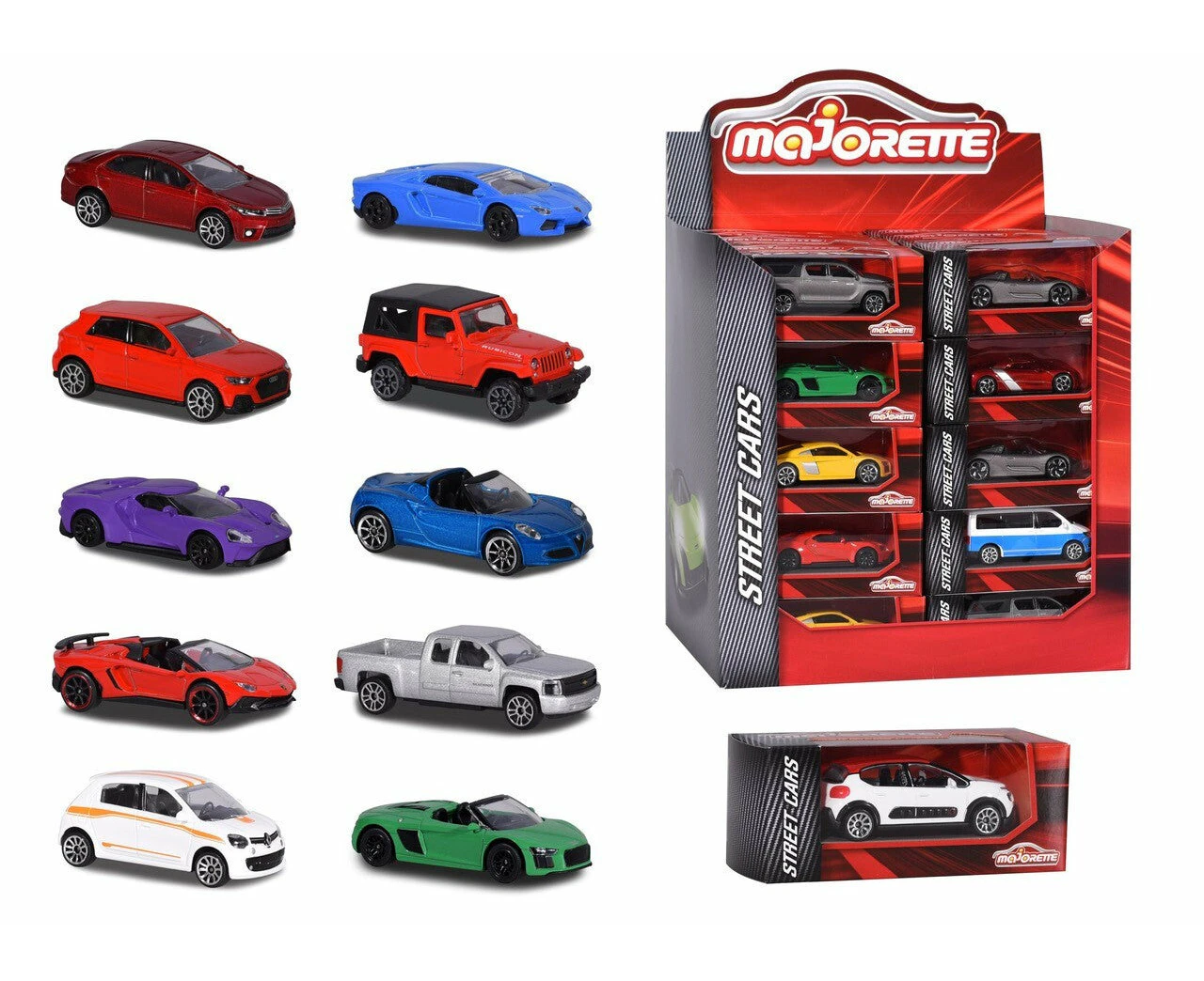 Majorette Street Cars With Display Box Assorted