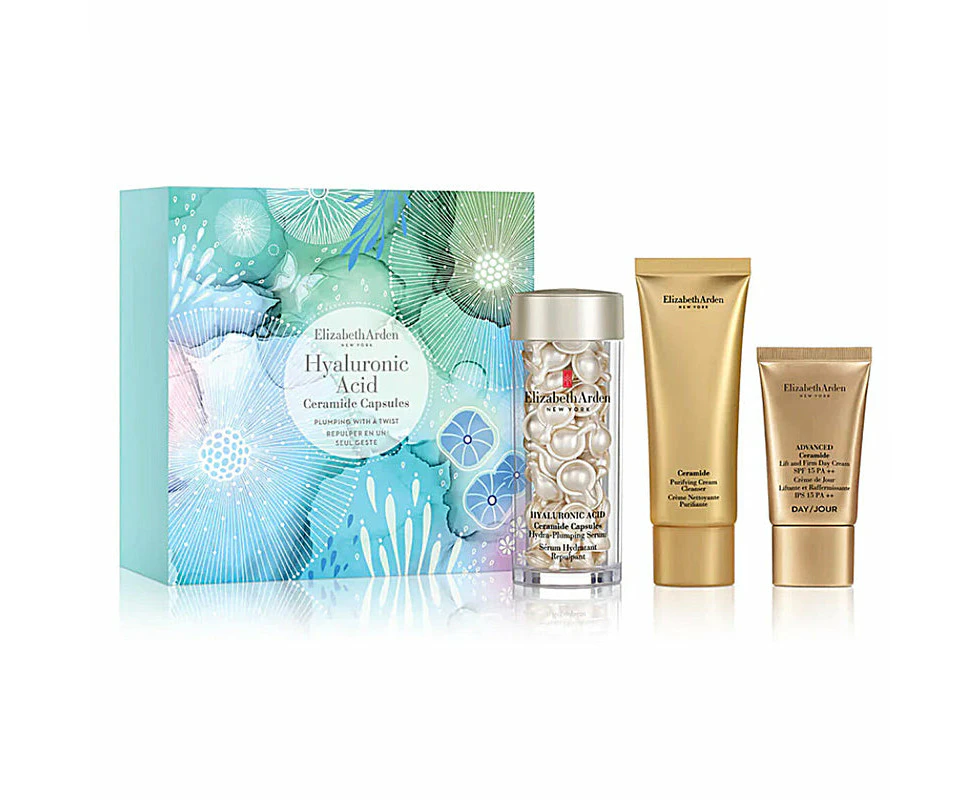 Elizabeth Arden Hyaluronic Acid Ceramide Plump 60 caps with a Twist Set