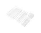 4 Piece Desk Set, Clear - Anko