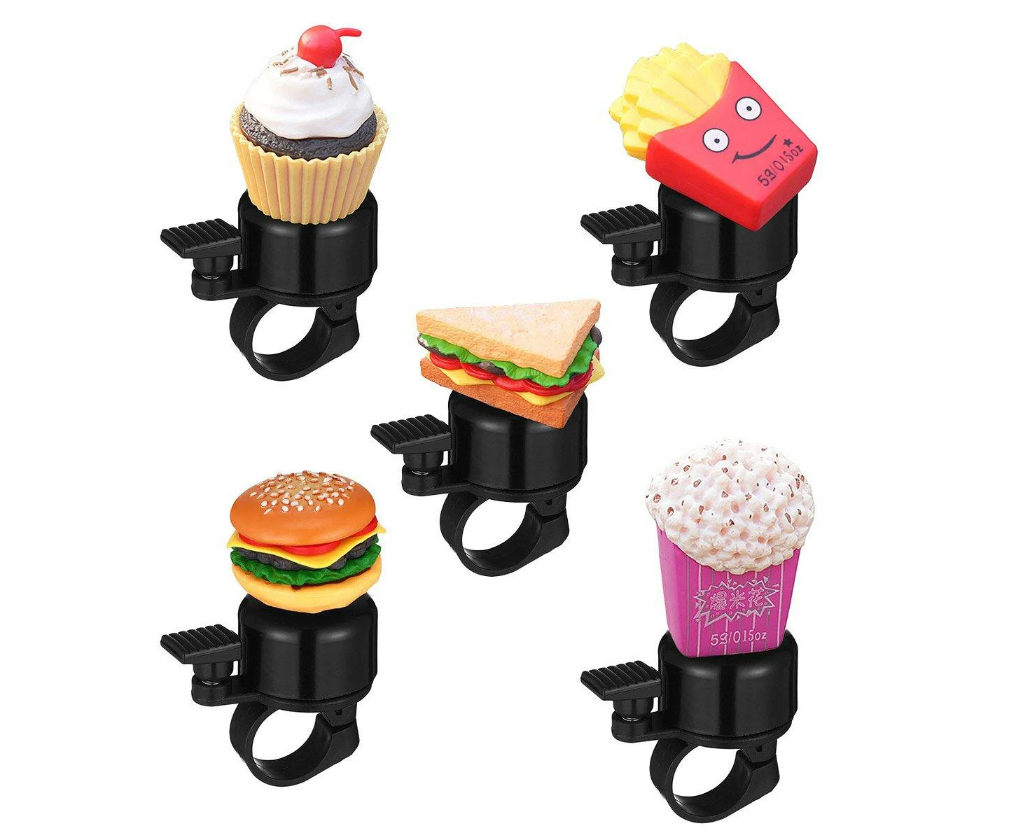 Food Design Bike Bell Loud Ring Decorative Bicycle Accessories Kids