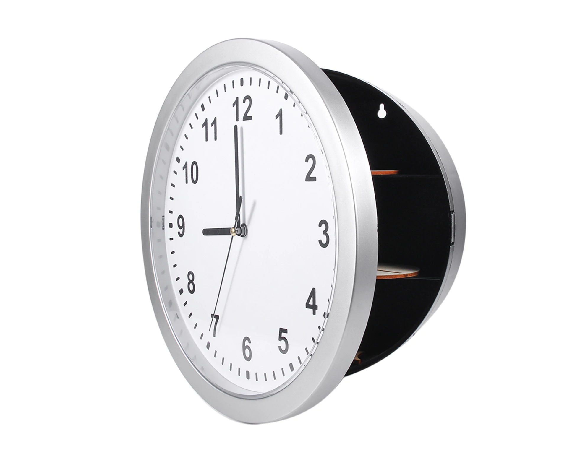 Hidden Secret Wall Clock Safe Container Box for Money Stash Jewelry Valuables Cash Storage