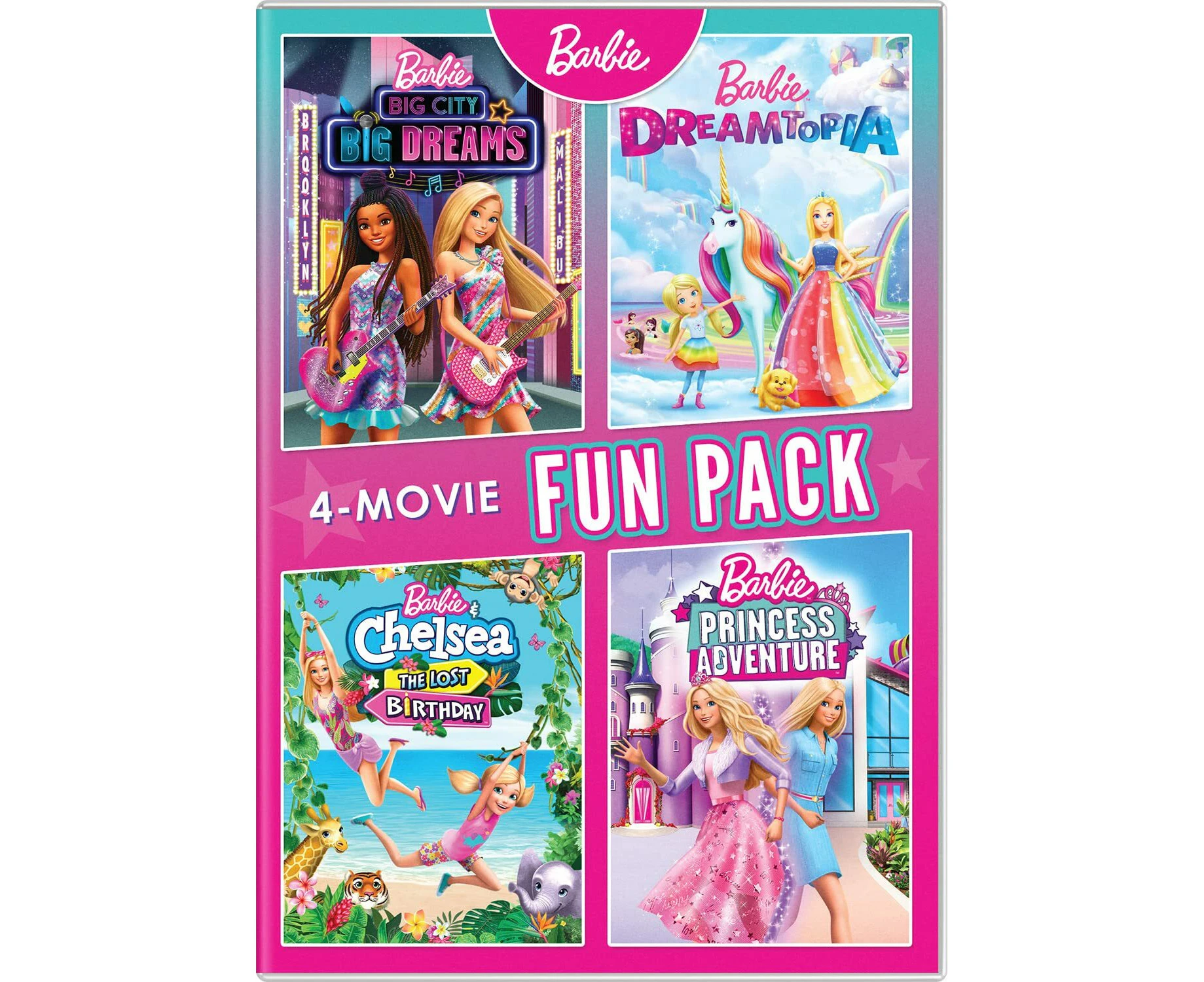 Barbie 4-Movie Fun Pack  [DVD REGION:1 USA] Ac-3/Dolby Digital, Widescreen USA import